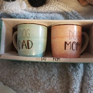Dog Dad Dog Mom set of Mugs